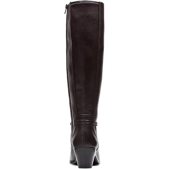NWT Clarks Women’s Emily 2 Sky Knee High Boot Dark Brown Size 8.5 - Picture 6 of 7